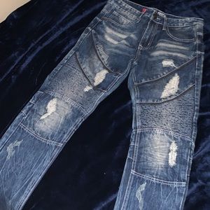 Biker jeans